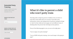 Desktop Screenshot of extendedpottytraining.com