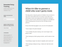 Tablet Screenshot of extendedpottytraining.com